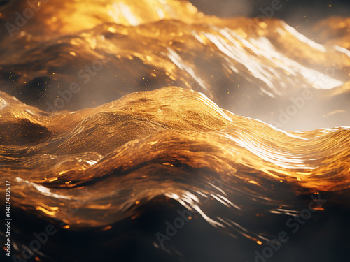 Rough streaked texture with bold paint pulling, showing a strong and expressive character