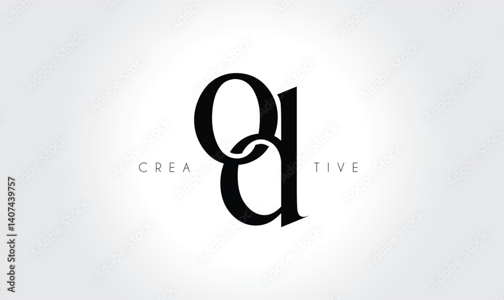 od letters Creative Monogram Logo Concept od letters Creative Monogram Logo Concept