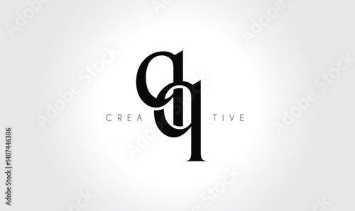 qq letters Creative Monogram Logo Concept