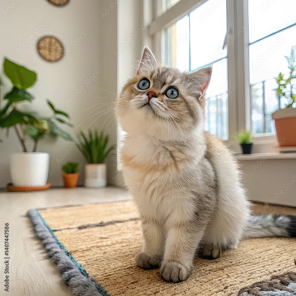 cat on transparent background , portrait of a cat, close up of cat