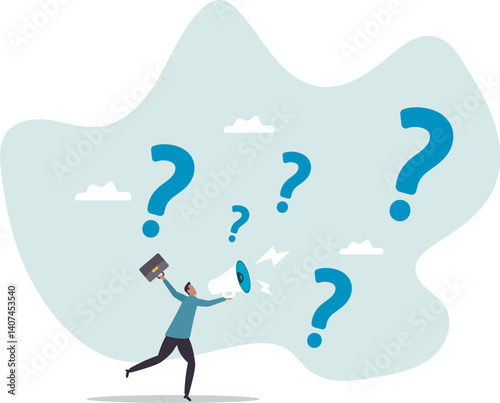 Ask questions to get answer for solving problem, ask for solution or curiosity, request explanation to solve issue or trouble .character for design.