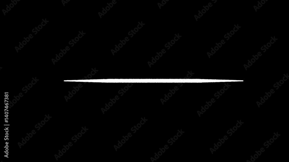Animated of hand drawn underline 4k video. appears and disappears motion graphics video. Drawn underline, pencil drawn, hand draw.