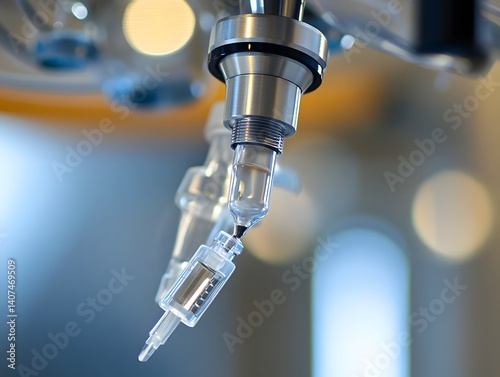 Wallpaper Mural Revolutionizing Healthcare: Precision Medical Technology and Innovative Vaccine Administration in the Pharmaceutical Research Lab Torontodigital.ca