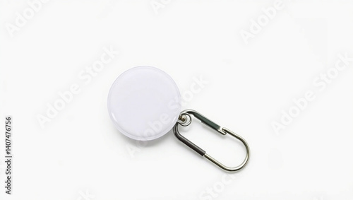 Retractable ID Holder with Swivel Carabiner Clip