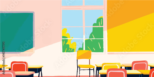 An inviting classroom with ...