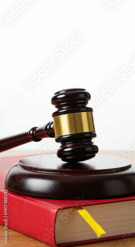 Wallpaper Mural Gavel on Book: Justice, Law, and Order | Legal System, Court Decisions & Judgements Torontodigital.ca