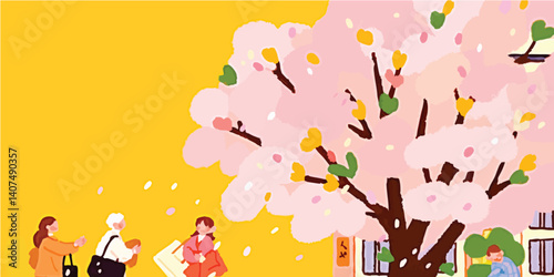 Under a vibrant spring sky,...
