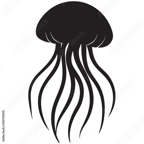 Jellyfish silhouette