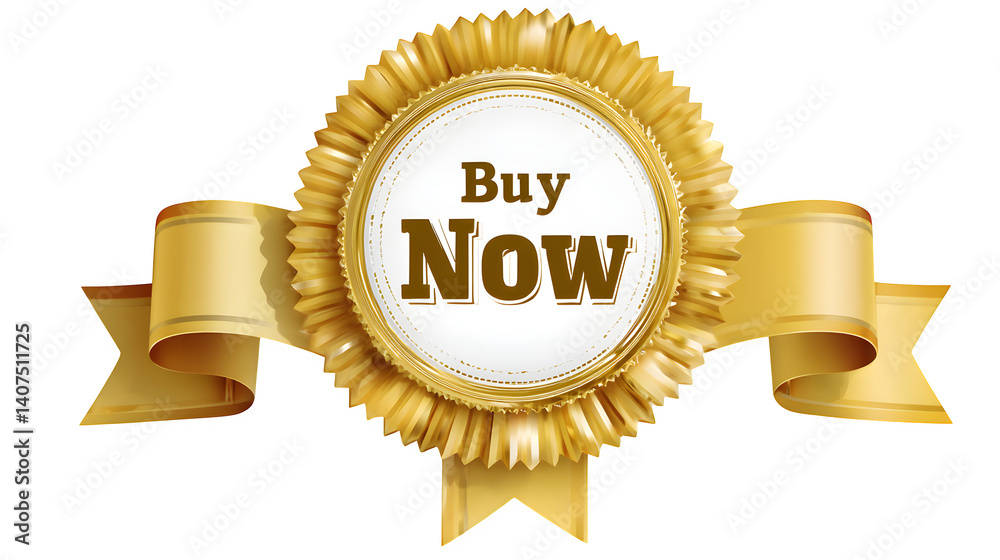 Promotional golden badge with Promotional golden badge with