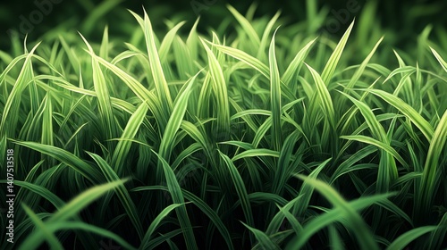Obraz na płótnie Green grass growing wild in nature background w salonie