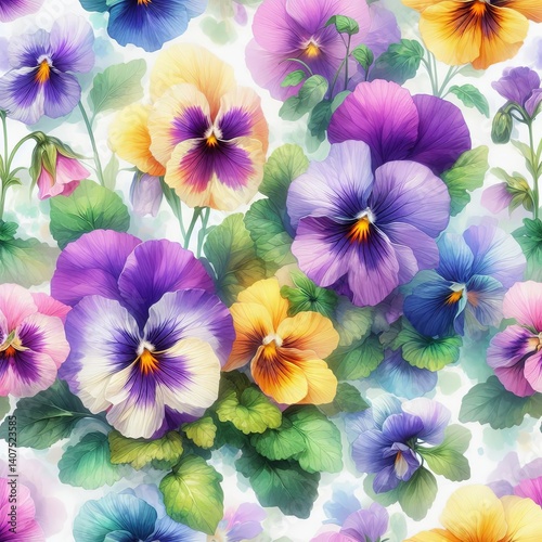 patron floral. estilo acuarela