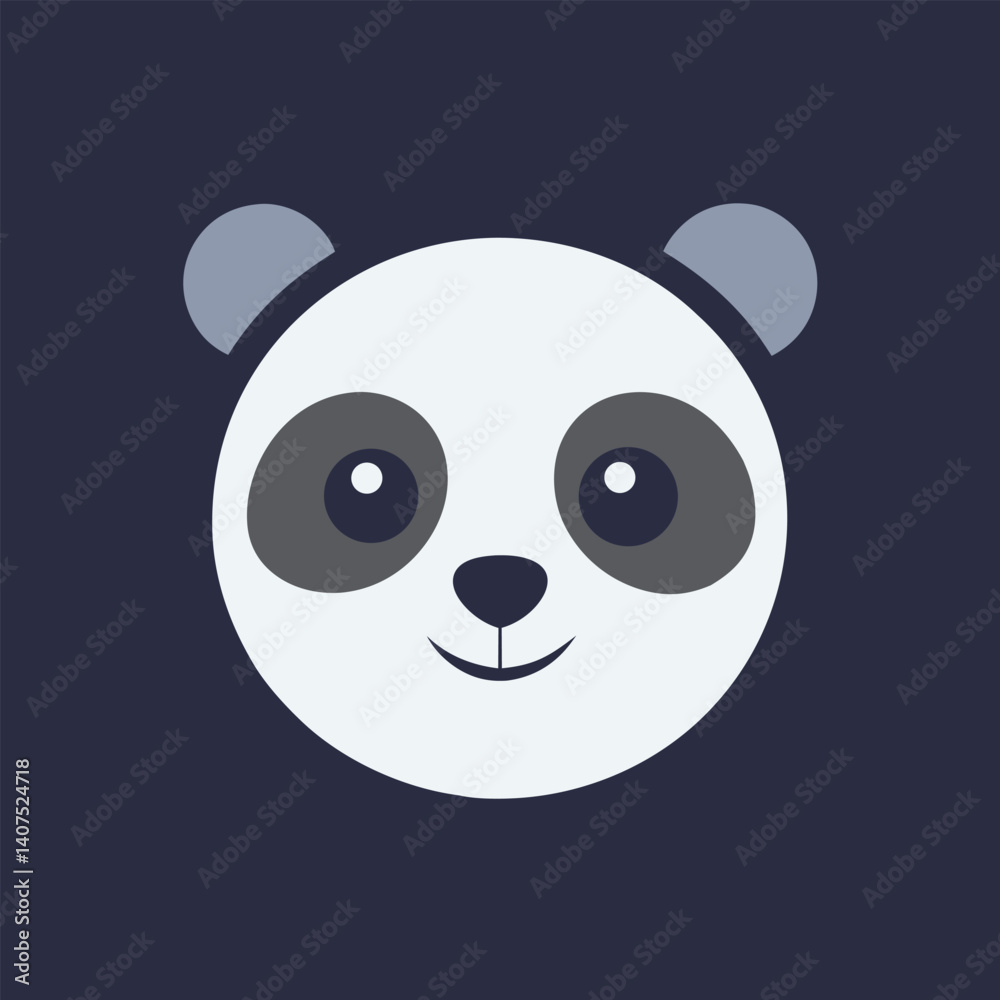 panda with a smile
