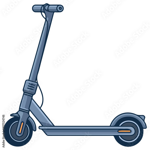 electric scooter urban transport isolated vector illustration on white background