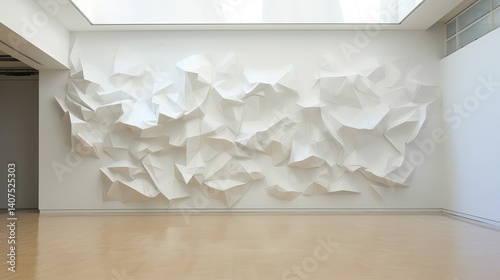 ctemporary paper on wall photo
