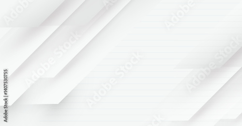 Elegant white abstract background with geometric shapes and subtle lines, perfect for modern designs and minimalist themes for web or graphic design projects