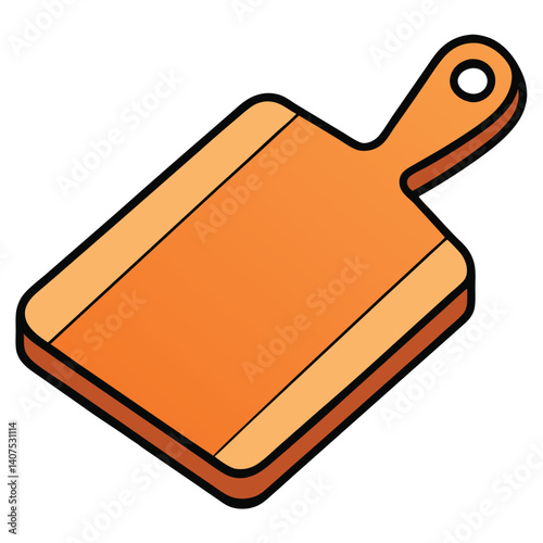 Cutting board illustration flat vector design