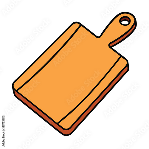 Cutting board illustration flat vector design