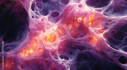 Human Brain Tissue Microscopic Image Stained with Hematoxylin and Eosin