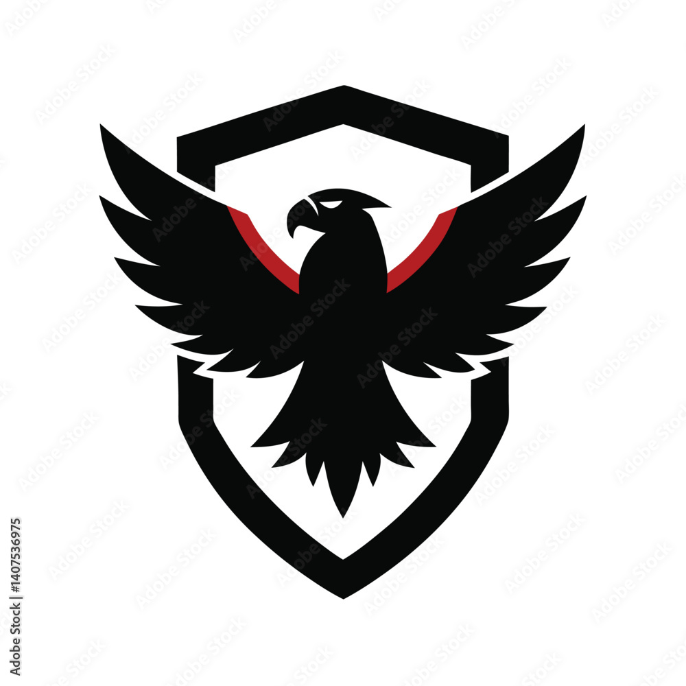 Obraz premium eagle shield with wings