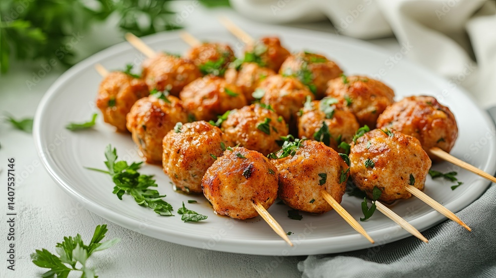 Delicious Malai Kofta Served on Elegant White Ceramic Plate Delicious Malai Kofta Served on Elegant White Ceramic Plate