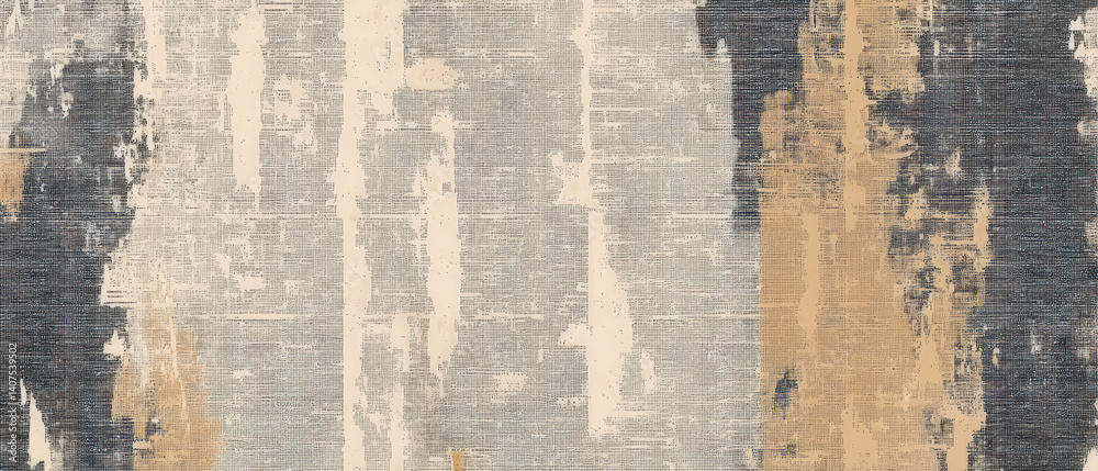 Obraz premium A faded photograph of a city street with a worn out carpet