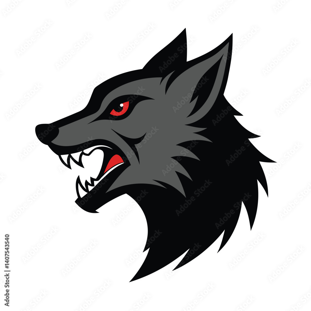 Obraz premium wolf head vector