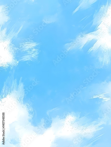 Dreamy blue sky backdrop