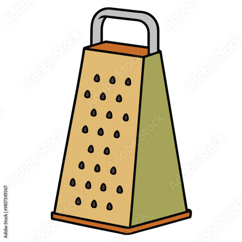 Grater illustration flat vector design