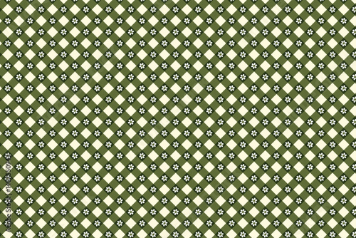 Seamless golden geometric pattern with vintage metal texture for fabric design.
