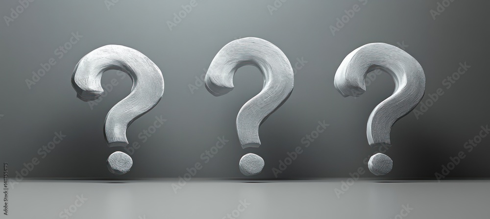 Question Marks on Minimalist Background Concept for FAQs and Business Decisions Question Marks on Minimalist Background Concept for FAQs and Business Decisions