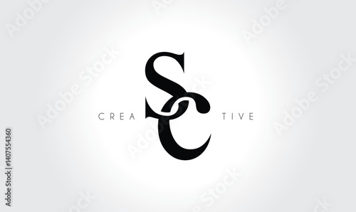 sc letters Creative Monogram Logo Concept