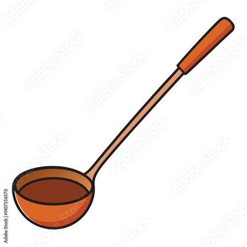 Ladle illustration flat vector design