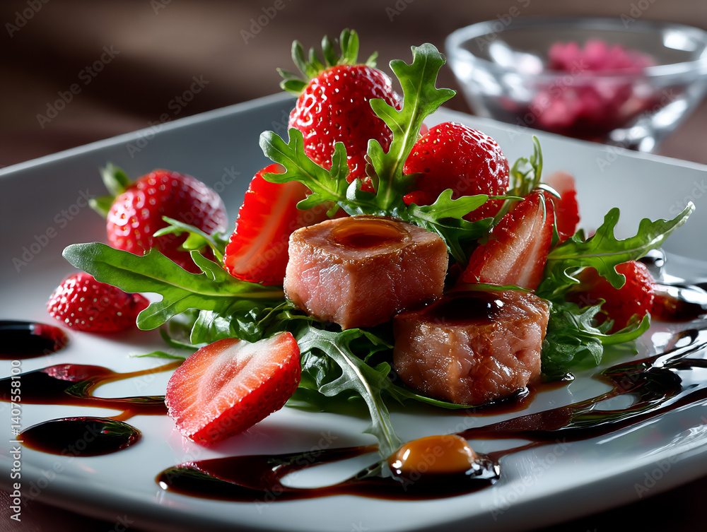 Tuna and strawberry salad Tuna and strawberry salad