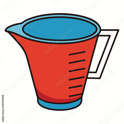 Measuring cups illustration flat vector design