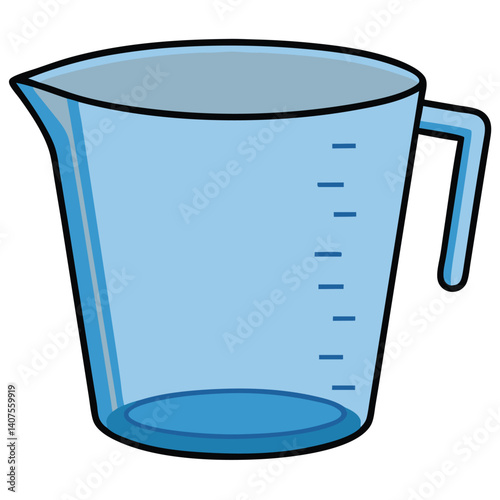 Measuring cups illustration flat vector design