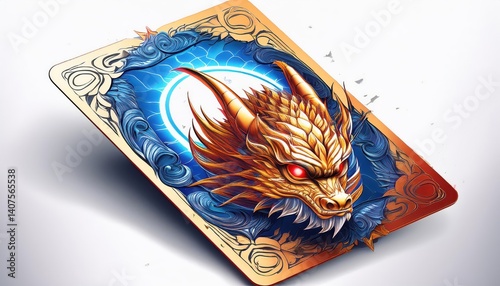 Melmetal V Pokmon card in pristine isolation against a crisp white backdrop, showcasing the vibrant, electric energy of this soughtafter collectible amidst an ethereal glow. photo