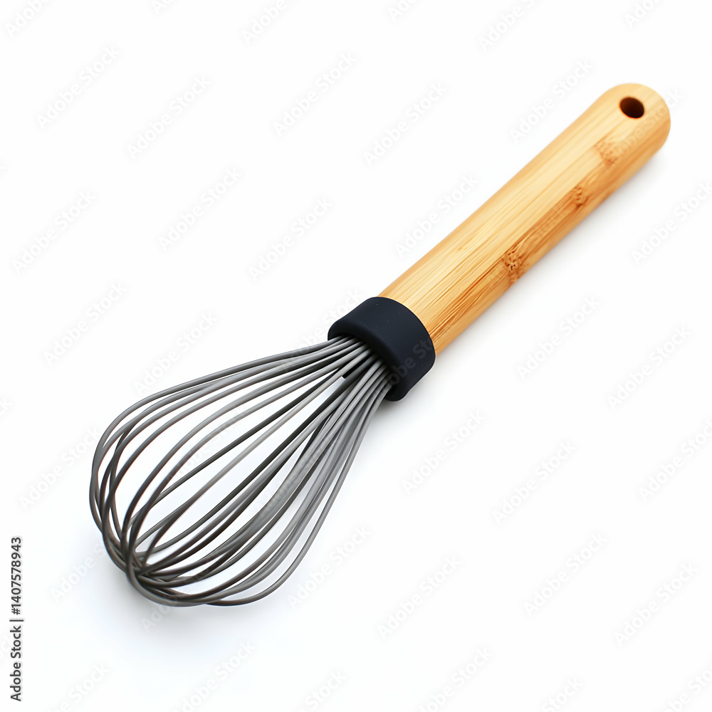 Wooden Whisk With Bamboo Handle And Silicone Coated Wooden Whisk With Bamboo Handle And Silicone Coated