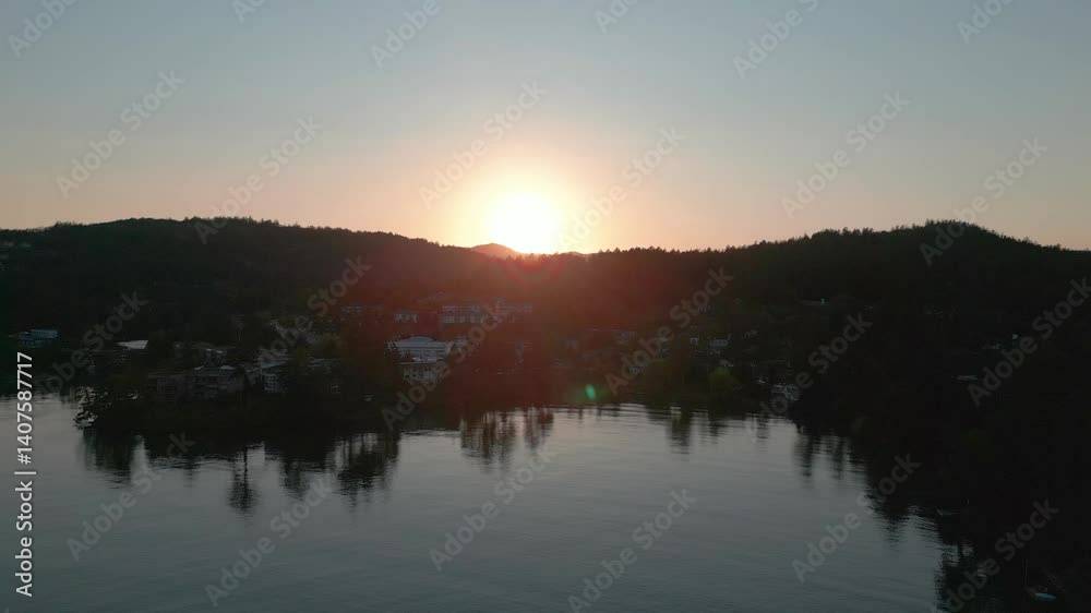 The sunsetting over Victoria, British Columbia, Canada. The sunsetting over Victoria, British Columbia, Canada.