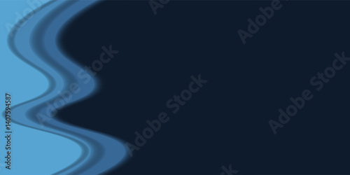 Abstract curved wave template for your design. Vector illustration with curves lines