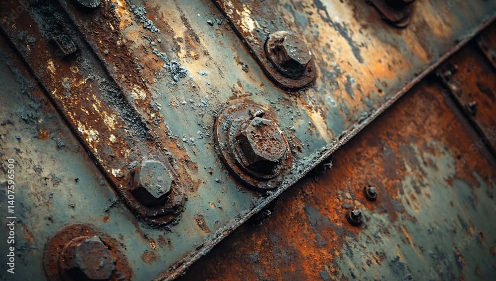 A brown, rusted metal texture with visible surface stains and grainy textures A brown, rusted metal texture with visible surface stains and grainy textures