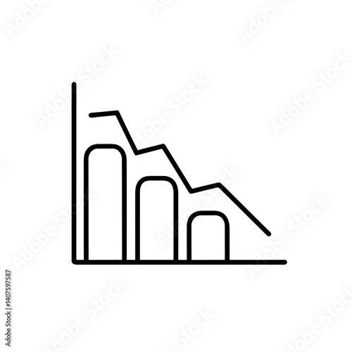 Smoking Decline Graph Representing Rates Over Time  