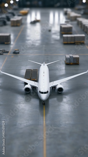 Wallpaper Mural Timelapse concept of air cargo flow from pickup to loading into aircraft Torontodigital.ca