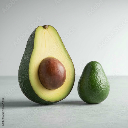 Big  and small avocados