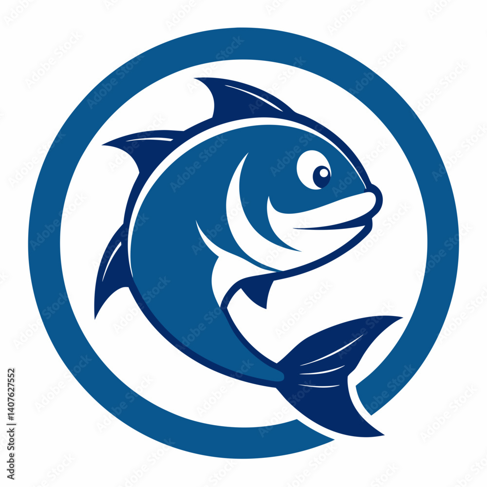 Fish Mascot Logo Creative and Bold Aquatic Branding Designs for Sports and Business Fish Mascot Logo Creative and Bold Aquatic Branding Designs for Sports and Business