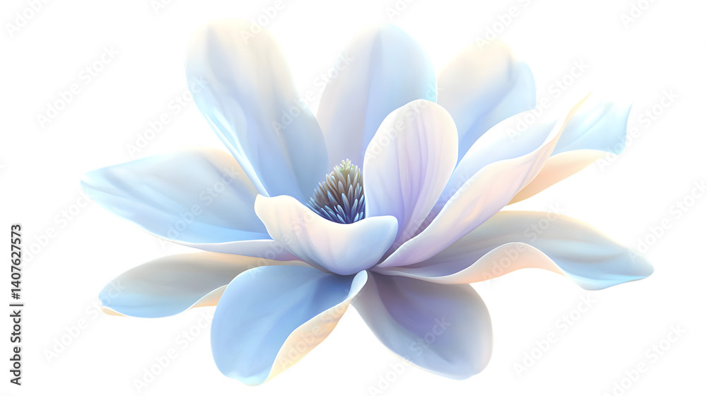 Professional Close-Up of a Beautiful White Magnolia Flower for Floral Design Inspiration and Botanical Wall Art Professional Close-Up of a Beautiful White Magnolia Flower for Floral Design Inspiration and Botanical Wall Art