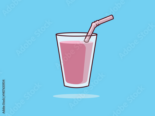 juice in glass beverage icon