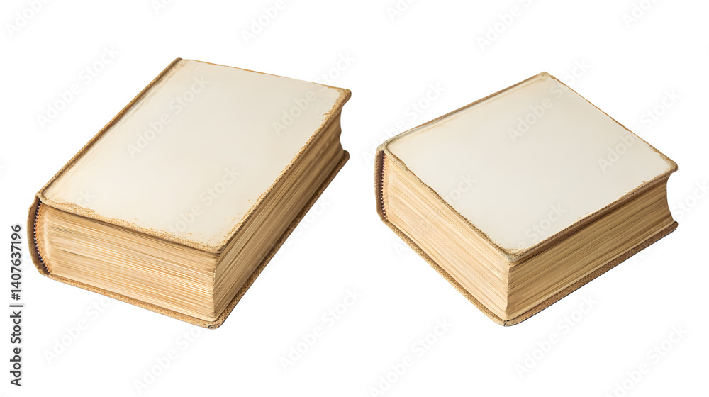 Professional White Book Cover Mockup Front and Side View Perspective Professional White Book Cover Mockup Front and Side View Perspective
