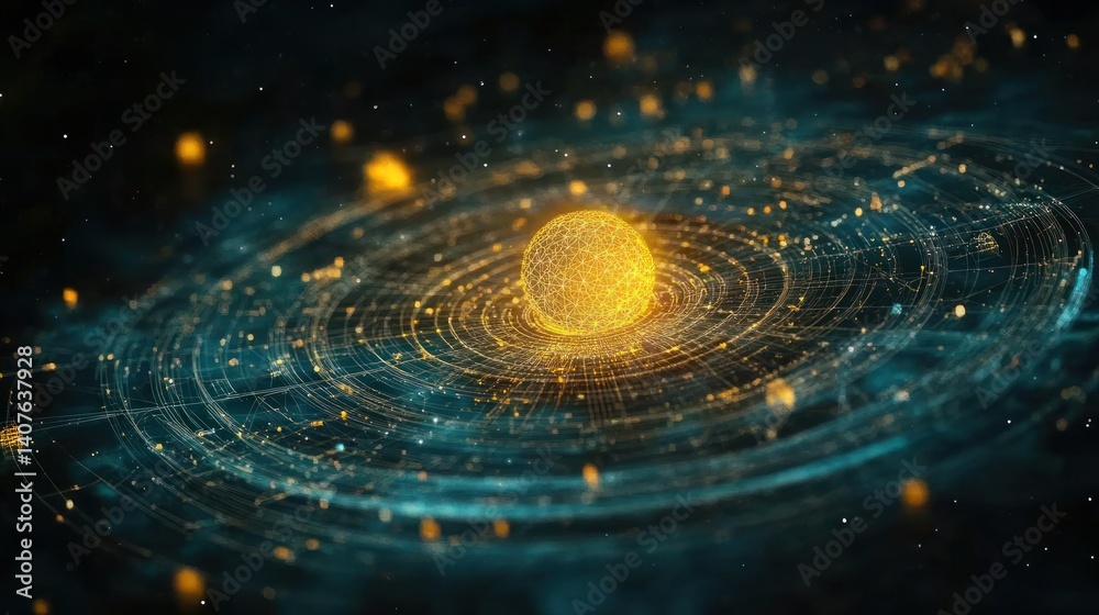 Golden Planet in a Cosmic Orbit