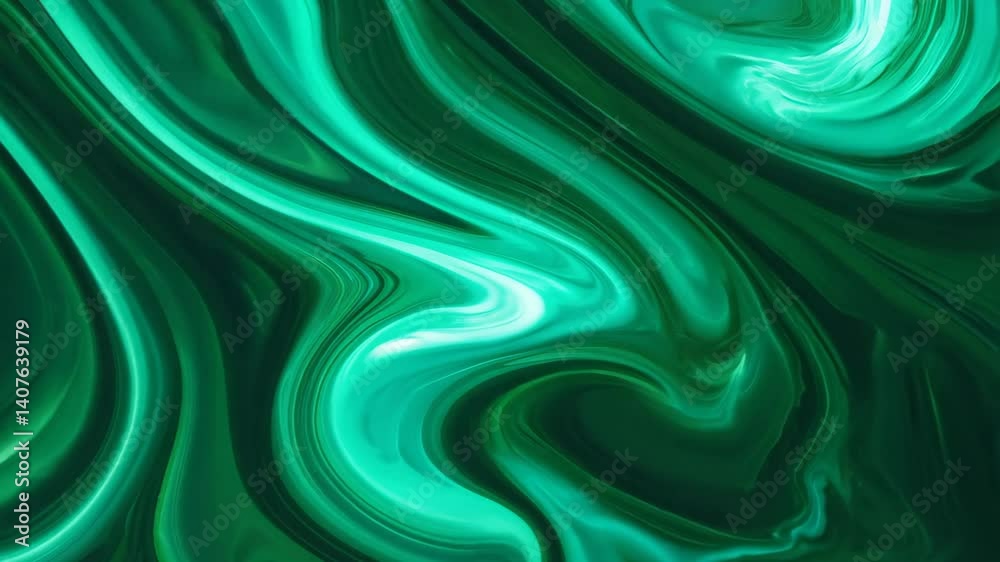 Luminescent Fluid Gradient Abstract Wallpaper: Vibrant Jade Green Motion Patterns in 4K Video Luminescent Fluid Gradient Abstract Wallpaper: Vibrant Jade Green Motion Patterns in 4K Video