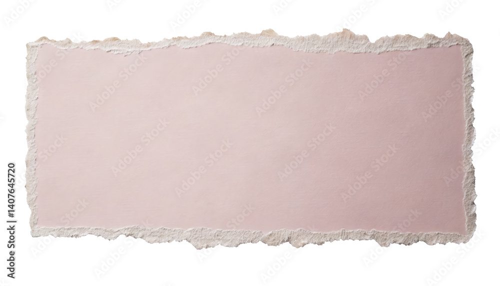 Fototapeta premium paper scrapbook text highlight torn ripped edge cutout isolated on transparent png